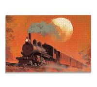 Jigsaw Puzzles for Adults 4000, Train Jigsaw Puzzles for Adults, Sunset Jigsaws Puzzle with Exquisite Packaging Box, Impossible Wooden Puzzle for Home Decor, Gifts for Women, Gifts for Men, -3038