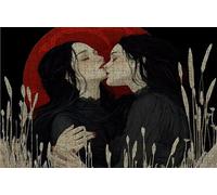 Jigsaw Puzzles for Adults 4000 Woman 4000 Piece Jigsaw Puzzles for Adults, Challenging Puzzle Educational Game for The Whole for Women Gifts for Men Wall Art Room Decor Kiss 56x36 inch RXPT-4356