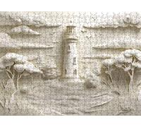 Jigsaw Puzzles for Adults 4000P, Large High Definition Puzzle Wooden, Relaxing Mind Game for Stress Relief, Creative Hobby,Wall Decor, Gifts for Men Women 55.7 x 34.4 inches Statue Lighthouse f0-135