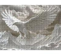 Jigsaw Puzzles for Adults 4000P, Large High Definition Puzzle Wooden, Relaxing Mind Game for Stress Relief, Creative Hobby, Room Wall Decor, Gifts for Men Women 55.7 x 34.4 inches Statue Eagle f0-147