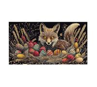 Jigsaw Puzzles for Adults 408 Foxss Easter Egg, 408 Piece Jigsaw Puzzles for Adults, Educational Game jigsaw puzzle 59.3x22.8cm Suitable for Decompression and Wall Decor, Puzzle Gifts g-368