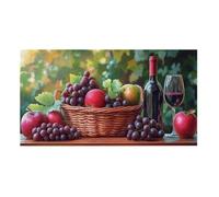 Jigsaw Puzzles for Adults 408 Red Wine And Fruits, 408 Piece Jigsaw Puzzles for Adults, Educational Game jigsaw puzzle 59.3x22.8cm Suitable for Decompression and Wall Decor, Puzzle Gifts g-361