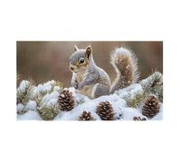 Jigsaw Puzzles for Adults 408 Winter Squirrel, 408 Piece Jigsaw Puzzles for Adults, Educational Game jigsaw puzzle 59.3x22.8cm Suitable for Decompression and Wall Decor, Puzzle Gifts g-159