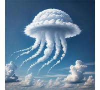 Jigsaw Puzzles for Adults 48, Abstract Jellyfish Puzzle for Adults, Memory Games, Logic Puzzles, Impossible Hard Challenge, Relaxation, Puzzle 48 Pieces