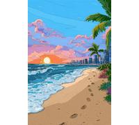 Jigsaw Puzzles for Adults 50, Beach Waves Puzzles for Adults, Challenging Puzzle Games, Difficult Puzzle 50 Pieces