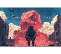 Jigsaw Puzzles for Adults 500 Airplane 500 Piece Jigsaw Puzzles for Adults, Challenging Puzzle Educational Game for The Whole for Women Gifts for Men Wall Art Room Decor Astronaut 20x16 in RXPT-7227