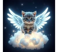 Jigsaw Puzzles for Adults 500, Angel Cat Puzzle for Adults, Memory Games, Logic Puzzles, Impossible Hard Challenge, Relaxation, Puzzle 500 Pieces