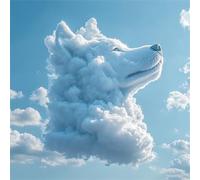 Jigsaw Puzzles for Adults 500, Animal Dog Cloud Puzzle for Adults, Memory Games, Logic Puzzles, Impossible Hard Challenge, Relaxation, Puzzle 500 Pieces