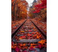 Jigsaw Puzzles for Adults 500, Autumn Falling Leaves Puzzle, Challenging Puzzles, Perfect for Relaxation, Creativity & Gift Giving 500 Piece Puzzle Games for Adults