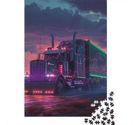 Jigsaw Puzzles for Adults 500 Big Truck Puzzle for Adults Cardboard Puzzles Family Puzzle Game 500pcs (52x38cm)