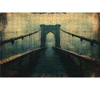 Jigsaw Puzzles for Adults 500 Bridge 500 Piece Jigsaw Puzzles for Adults, Challenging Puzzle Educational Game for The Whole for Women Gifts for Men Wall Art Room Decor Retro 20 x 16 inch RXPT-7105