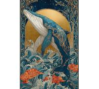 Jigsaw Puzzles for Adults 500, Challenge High Difficulty, Educational Game Decompression Jigsaw Puzzle, Whale Waves Puzzle 500 Pieces