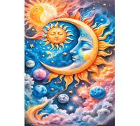 Jigsaw Puzzles for Adults 500 Challenging Puzzle Games Impossible Puzzle Landscape Sun Moon Puzzles 500 Pieces