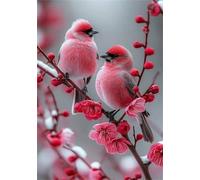 Jigsaw Puzzles for Adults 500 Challenging Puzzle Games Impossible Puzzle Pink Flower Birds Puzzles 500 Pieces