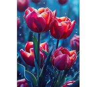Jigsaw Puzzles for Adults 500 Challenging Puzzle Games Impossible Puzzle Red Tulip Puzzles 500 Pieces