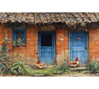Jigsaw Puzzles for Adults 500 Chicken 500 Piece Jigsaw Puzzles for Adults, Challenging Puzzle Educational Game for The Whole for Women Gifts for Men Wall Art Room Decor Landscape 20x16 inch RXPT-10621