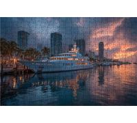 Jigsaw Puzzles for Adults 500 Cruise Ship 500 Piece Jigsaw Puzzles for Adults, Challenging Puzzle Educational Game for The Whole for Women Gifts for Men Wall Art Room Decor Port 20x16 in RXPT-2529