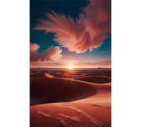 Jigsaw Puzzles for Adults 500 Desert Sunrise Puzzle Impossible Hard Difficult Challenging Puzzle for Adults 500 Piece Puzzle Games 20.5 x 15 inch