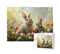 Jigsaw Puzzles for Adults 500 Easter Egg Rabbit, 500 Piece Jigsaw Puzzles for Adults, Educational Game Jigsaw Puzzle 20.8x14.8in Suitable for Decompression and Wall Decor, Puzzle Gifts x-49