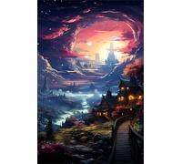 Jigsaw Puzzles for Adults 500, Fantasy Space Puzzle, Challenging Puzzles, Perfect for Relaxation, Creativity & Gift Giving 500 Piece Puzzle Games for Adults