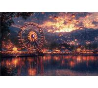 Jigsaw Puzzles for Adults 500 Ferris Wheel 500 Piece Jigsaw Puzzles for Adults, Challenging Puzzle Educational Game for The Whole for Women Gifts for Men Wall Art Room Decor Dreamyy 20x16 in RXPT-147