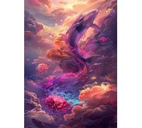 Jigsaw Puzzles for Adults 500, Flower Whale Puzzle, Challenging Puzzles, Perfect for Relaxation, Creativity & Gift Giving 500 Piece Puzzle Games for Adults