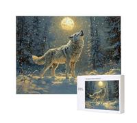 Jigsaw Puzzles for Adults 500 Forest Wolf, 500 Piece Jigsaw Puzzles for Adults, Educational Game Jigsaw Puzzle 20.8x14.8in Suitable for Decompression and Wall Decor, Puzzle Gifts x-654