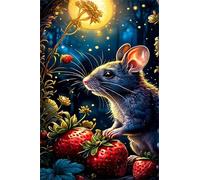 Jigsaw Puzzles for Adults 500, Fruit Hamster Moon Puzzle, Challenging Puzzles, Perfect for Relaxation, Creativity & Gift Giving 500 Piece Puzzle Games for Adults