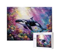 Jigsaw Puzzles for Adults 500 Killer Whale, 500 Piece Jigsaw Puzzles for Adults, Educational Game Jigsaw Puzzle 20.8x14.8in Suitable for Decompression and Wall Decor, Puzzle Gifts x-307