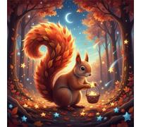 Jigsaw Puzzles for Adults 500, Moon Forests Squirrel Puzzle for Adults, Memory Games, Logic Puzzles, Impossible Hard Challenge, Relaxation, Puzzle 500 Pieces
