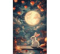 Jigsaw Puzzles for Adults 500, Moon Rabbit Puzzle, Challenging Puzzles, Perfect for Relaxation, Creativity & Gift Giving 500 Piece Puzzle Games for Adults