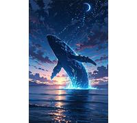 Jigsaw Puzzles for Adults 500, Moon Whale Puzzle, Challenging Puzzles, Perfect for Relaxation, Creativity & Gift Giving 500 Piece Puzzle Games for Adults