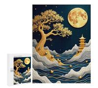 Jigsaw Puzzles for Adults 500 PCS Abstract Bonsai Tree Jigsaws for Adults Family Games Stress Reliever Birthday Present, Gifts, 500 PCS