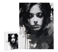 Jigsaw Puzzles for Adults 500 PCS Abstract Monochrome Portrait -1 Jigsaw Relaxing Games Analysis And Logic Unique Birthday And Xmas Gifts 500 PCS