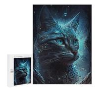 Jigsaw Puzzles for Adults 500 PCS Abyssinian Cat Adult Puzzles Brain Teaser Game Presents for Women Gifts for Friends And Family 500 PCS