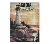 Jigsaw Puzzles for Adults 500 PCS Acadia National Park Adult Jigsaw Puzzle Brain Teaser Game A Work of Art Challenging To Complete 500 PCS