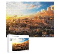 Jigsaw Puzzles for Adults 500 PCS Acropolis of Athens Sunset Jigsaw Relaxing Games Analysis And Logic Unique Birthday And Xmas Gifts 500 PCS