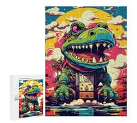 Jigsaw Puzzles for Adults 500 PCS Alien Dinosaur Robot Puzzles for Teenagers Precision Cutting Difficult And Challenge Birthday And Unique Gifts 500 PCS