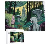 Jigsaw Puzzles for Adults 500 PCS Alien Forest Encounter Puzzle for Adults Relax Games Difficult Hard Gifts for Friends And Family 500 PCS