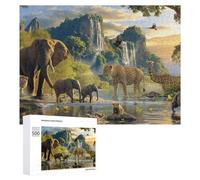 Jigsaw Puzzles for Adults 500 PCS Amazon Rainforest Wildlife Puzzle for Adults Relax Games Difficult Hard Gifts for Friends And Family 500 PCS