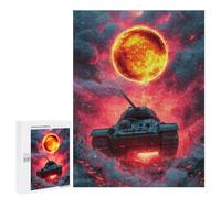 Jigsaw Puzzles for Adults 500 PCS Apocalyptic Tank Battle Scene Puzzles for Teenagers Precision Cutting Difficult And Challenge Birthday And Unique Gifts 500 PCS