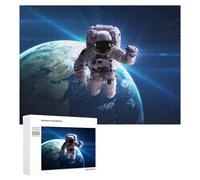 Jigsaw Puzzles for Adults 500 PCS Astronaut Floating in Space Jigsaw Relaxing Games Analysis And Logic Unique Birthday And Xmas Gifts 500 PCS