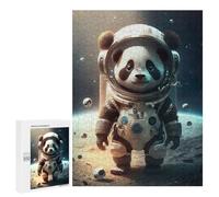 Jigsaw Puzzles for Adults 500 PCS Astronaut Space Panda Bear Adult Puzzles Brain Teaser Game Presents for Women Gifts for Friends And Family 500 PCS