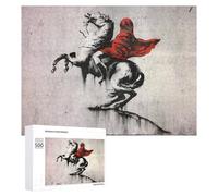 Jigsaw Puzzles for Adults 500 PCS Banksy Napoleon on Horse Puzzle for Adults Hands-on Game Wall Decoration Fun Activities at Home 500 PCS