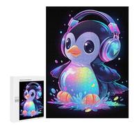 Jigsaw Puzzles for Adults 500 PCS Bubbly Penguin Music Jigsaws for Adults Relax Games Presents for Women Gifts for Friends And Family 500 PCS