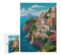 Jigsaw Puzzles for Adults 500 PCS Cape Side Villas Jigsaws for Adults Family Games Stress Reliever Birthday Present, Gifts, 500 PCS