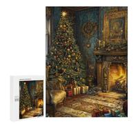 Jigsaw Puzzles for Adults 500 PCS Christmas Eve Painting Adult Puzzles Brain Teaser Game Presents for Women Gifts for Friends And Family 500 PCS