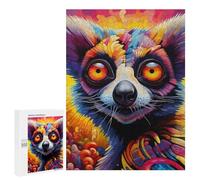 Jigsaw Puzzles for Adults 500 PCS Colorful Lemur Portrait-1 Puzzle for Adults Relax Games Difficult Hard Gifts for Friends And Family 500 PCS