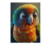 Jigsaw Puzzles for Adults 500 PCS Colorful Parrot Portrait Jigsaw Puzzle Toy Wall Decor Analysis And Logic Challenging To Complete 500 PCS