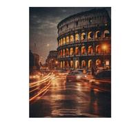 Jigsaw Puzzles for Adults 500 PCS Colosseum Rome Italy Jigsaw Puzzle Toy Wall Decor Analysis And Logic Challenging To Complete 500 PCS